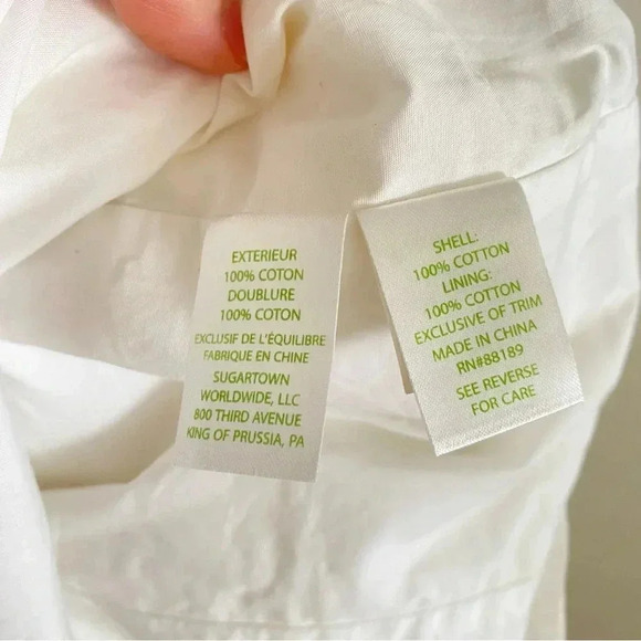 LILLY PULITZER White Gold Embellished Eliot Textured V-Neck Shift Dress Sz 4 - Picture 9 of 13